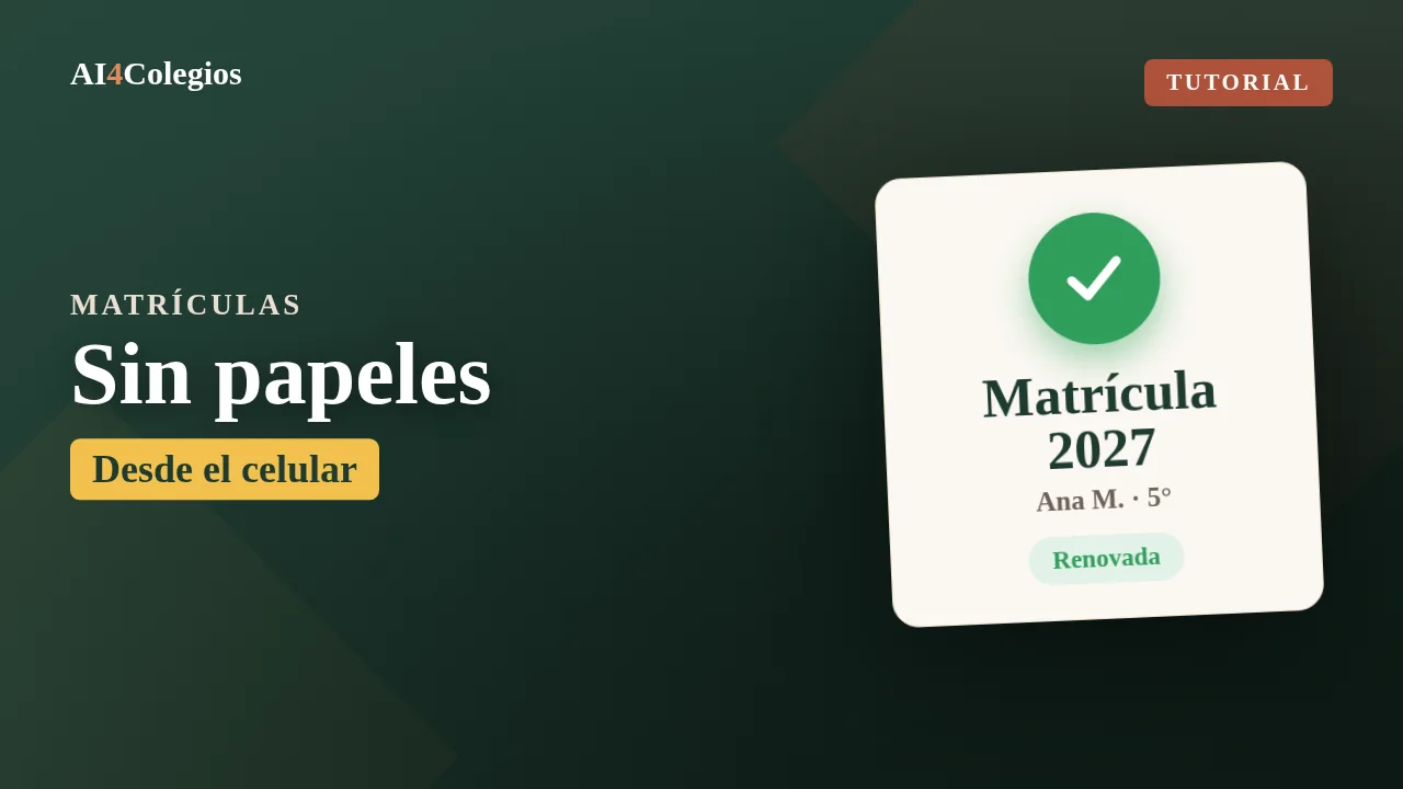 Video 06, Matrículas en línea