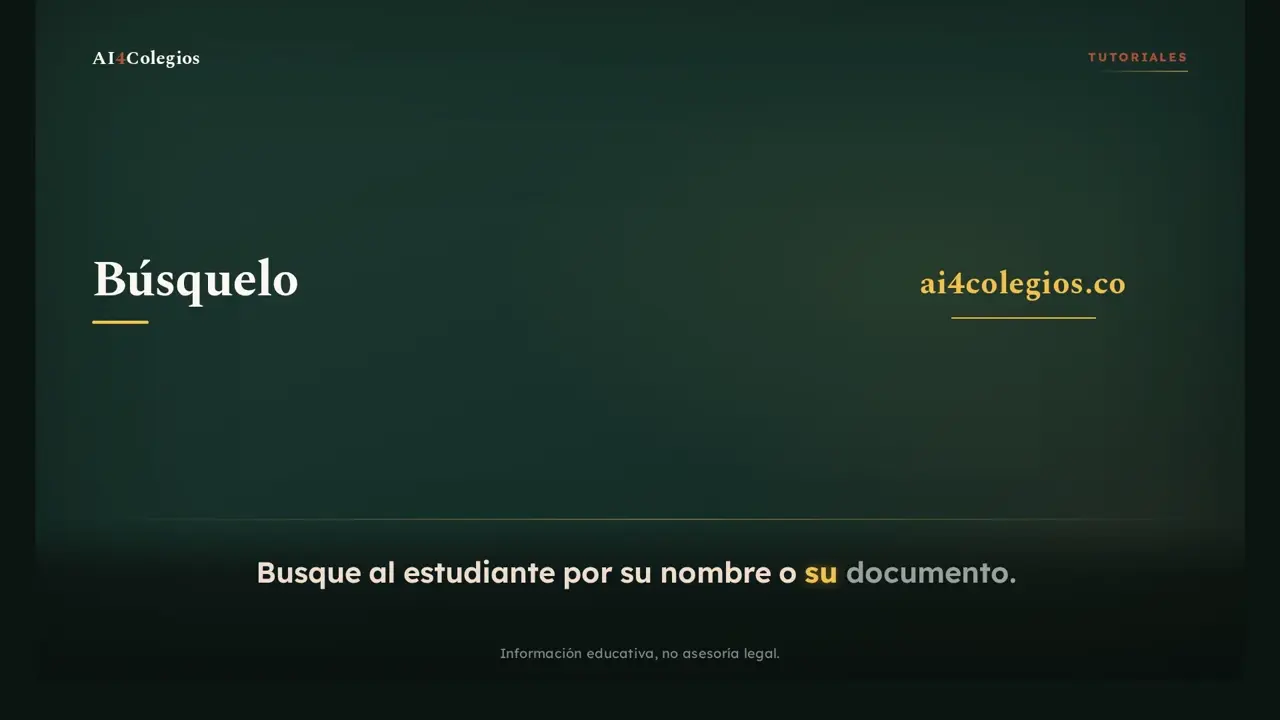 Video 11, Buscar al estudiante y ver su historial